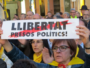 Concentraci&oacute; a la pla&ccedil;a de Santa Susanna del Mercadal