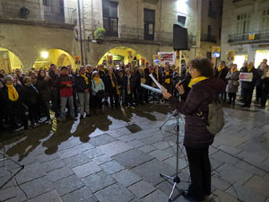 Concentraci&oacute; a la pla&ccedil;a del Vi per la independ&egrave;ncia i la llibertat dels presos pol&iacute;tics