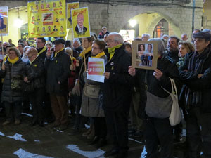Concentraci&oacute; a la pla&ccedil;a del Vi per la independ&egrave;ncia i la llibertat dels presos pol&iacute;tics