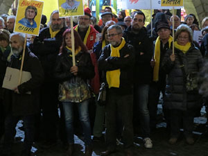Concentraci&oacute; a la pla&ccedil;a del Vi per la independ&egrave;ncia i la llibertat dels presos pol&iacute;tics