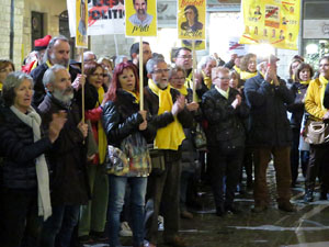 Concentraci&oacute; a la pla&ccedil;a del Vi per la independ&egrave;ncia i la llibertat dels presos pol&iacute;tics