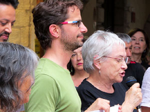 Concentraci&oacute; a la pla&ccedil;a del Vi per la llibertat dels presos pol&iacute;tics