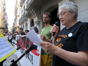 Concentraci&oacute; a la pla&ccedil;a del Vi per la llibertat dels presos pol&iacute;tics