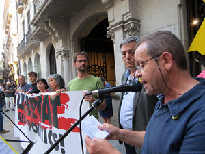 Concentraci&oacute; a la pla&ccedil;a del Vi per la llibertat dels presos pol&iacute;tics
