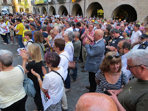 Concentraci&oacute; a la pla&ccedil;a del Vi per la llibertat dels presos pol&iacute;tics