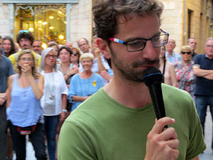 Concentraci&oacute; a la pla&ccedil;a del Vi per la llibertat dels presos pol&iacute;tics