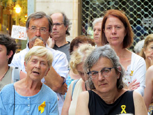 Concentraci&oacute; a la pla&ccedil;a del Vi per la llibertat dels presos pol&iacute;tics