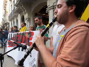 Concentraci&oacute; a la pla&ccedil;a del Vi per la llibertat dels presos pol&iacute;tics