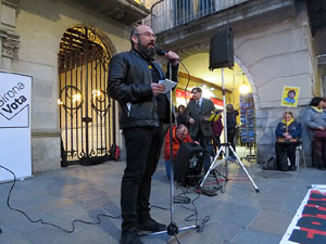 Concentraci&oacute; a la pla&ccedil;a del Vi per la independ&egrave;ncia i la llibertat dels presos pol&iacute;tics