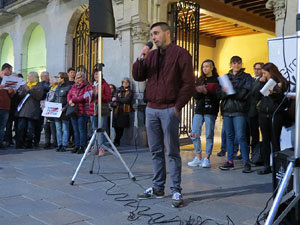 Concentraci&oacute; a la pla&ccedil;a del Vi per la independ&egrave;ncia i la llibertat dels presos pol&iacute;tics
