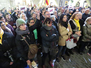 Concentraci&oacute; a la pla&ccedil;a del Vi per la independ&egrave;ncia i la llibertat dels presos pol&iacute;tics