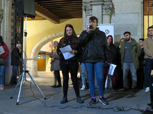 Concentraci&oacute; a la pla&ccedil;a del Vi per la independ&egrave;ncia i la llibertat dels presos pol&iacute;tics