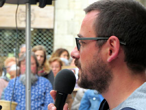 Concentraci&oacute; a la pla&ccedil;a del Vi per la independ&egrave;ncia i la llibertat dels presos pol&iacute;tics