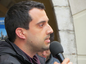 Concentraci&oacute; a la pla&ccedil;a del Vi per la independ&egrave;ncia i la llibertat dels presos pol&iacute;tics