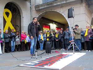 Concentraci&oacute; a la pla&ccedil;a del Vi per la independ&egrave;ncia i la llibertat dels presos pol&iacute;tics