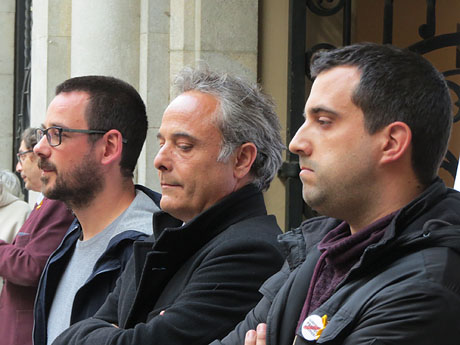 Concentraci&oacute; per la llibertat dels presos pol&iacute;tics a la pla&ccedil;a del Vi