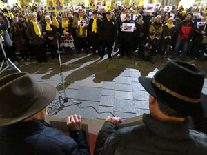 Concentraci&oacute; a la pla&ccedil;a del Vi per la independ&egrave;ncia i la llibertat dels presos pol&iacute;tics