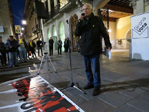 Concentraci&oacute; a la pla&ccedil;a del Vi per la independ&egrave;ncia i la llibertat dels presos pol&iacute;tics