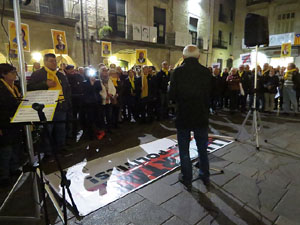 Concentraci&oacute; a la pla&ccedil;a del Vi per la independ&egrave;ncia i la llibertat dels presos pol&iacute;tics