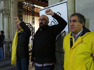 Concentraci&oacute; a la pla&ccedil;a del Vi per la independ&egrave;ncia i la llibertat dels presos pol&iacute;tics