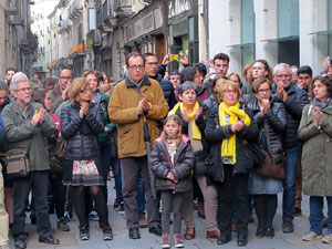 Concentraci&oacute; a la pla&ccedil;a del Vi per la independ&egrave;ncia i la llibertat dels presos pol&iacute;tics