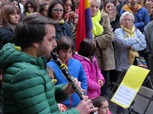 Concentraci&oacute; a la pla&ccedil;a del Vi per la independ&egrave;ncia i la llibertat dels presos pol&iacute;tics