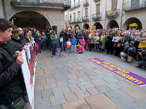 Concentraci&oacute; a la pla&ccedil;a del Vi per la independ&egrave;ncia i la llibertat dels presos pol&iacute;tics