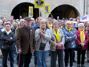 Concentraci&oacute; a la pla&ccedil;a del Vi per la independ&egrave;ncia i la llibertat dels presos pol&iacute;tics