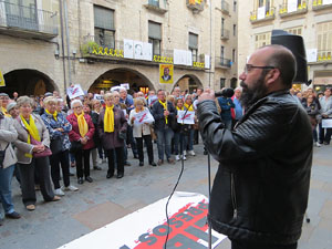 Concentraci&oacute; a la pla&ccedil;a del Vi per la independ&egrave;ncia i la llibertat dels presos pol&iacute;tics