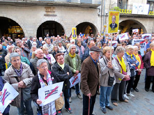 Concentraci&oacute; a la pla&ccedil;a del Vi per la independ&egrave;ncia i la llibertat dels presos pol&iacute;tics