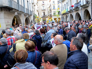 Concentraci&oacute; a la pla&ccedil;a del Vi per la independ&egrave;ncia i la llibertat dels presos pol&iacute;tics