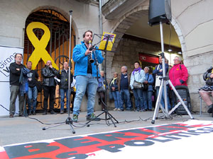 Concentraci&oacute; a la pla&ccedil;a del Vi per la independ&egrave;ncia i la llibertat dels presos pol&iacute;tics
