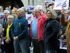 Concentraci&oacute; a la pla&ccedil;a del Vi per la independ&egrave;ncia i la llibertat dels presos pol&iacute;tics