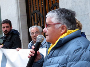 Concentraci&oacute; a la pla&ccedil;a del Vi per la independ&egrave;ncia i la llibertat dels presos pol&iacute;tics