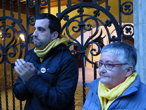 Concentraci&oacute; a la pla&ccedil;a del Vi per la independ&egrave;ncia i la llibertat dels presos pol&iacute;tics