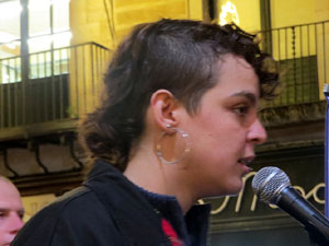 Concentraci&oacute; a la pla&ccedil;a del Vi de suport a la vaga de fam iniciada per Jordi S&agrave;nchez, Jordi Turull, Joaquim Forn i Jordi Rull