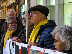 Concentraci&oacute; a la pla&ccedil;a del Vi per la independ&egrave;ncia i la llibertat dels presos pol&iacute;tics