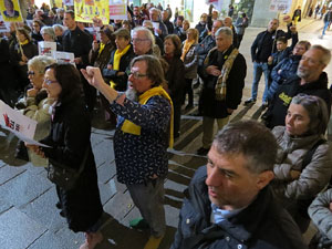 Concentraci&oacute; a la pla&ccedil;a del Vi per la independ&egrave;ncia i la llibertat dels presos pol&iacute;tics