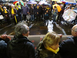 Concentraci&oacute; a la pla&ccedil;a del Vi per la independ&egrave;ncia i la llibertat dels presos pol&iacute;tics