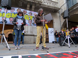 Concentraci&oacute; a la pla&ccedil;a del Vi per la independ&egrave;ncia i la llibertat dels presos pol&iacute;tics