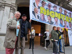 Concentraci&oacute; a la pla&ccedil;a del Vi per la independ&egrave;ncia i la llibertat dels presos pol&iacute;tics