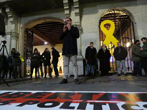 Concentraci&oacute; a la pla&ccedil;a del Vi per la independ&egrave;ncia i la llibertat dels presos pol&iacute;tics