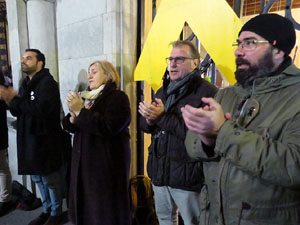 Concentraci&oacute; a la pla&ccedil;a del Vi per la independ&egrave;ncia i la llibertat dels presos pol&iacute;tics