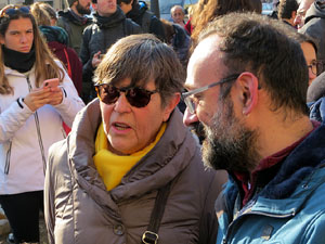 Concentraci&oacute; per la detenci&oacute; del alcaldes de Verges i Celr&agrave;, Ignasi Sabater i Daniel Cornell&agrave;, i catorze persones m&eacute;s