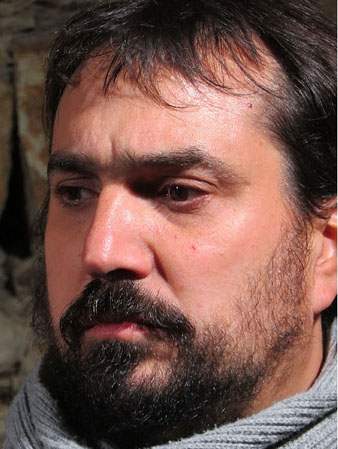 Dani Cornell&agrave;, alcalde de Celr&agrave;, durant la manifestaci&oacute; del vespre