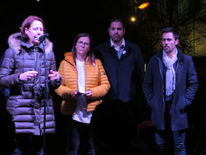 Manifestaci&oacute; per la detenci&oacute; del alcaldes de Verges i Celr&agrave;, Ignasi Sabater i Daniel Cornell&agrave;, i catorze persones m&eacute;s
