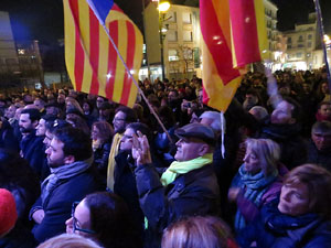 Manifestaci&oacute; per la detenci&oacute; del alcaldes de Verges i Celr&agrave;, Ignasi Sabater i Daniel Cornell&agrave;, i catorze persones m&eacute;s