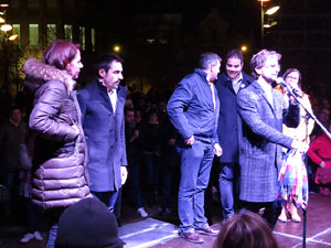 Manifestaci&oacute; per la detenci&oacute; del alcaldes de Verges i Celr&agrave;, Ignasi Sabater i Daniel Cornell&agrave;, i catorze persones m&eacute;s