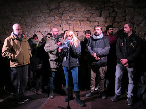 Manifestaci&oacute; per la detenci&oacute; del alcaldes de Verges i Celr&agrave;, Ignasi Sabater i Daniel Cornell&agrave;, i catorze persones m&eacute;s