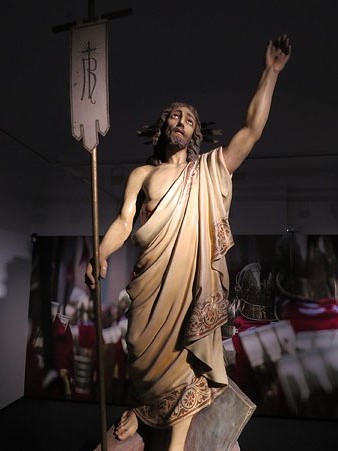 Resurrecci&oacute;. Guix policromat. Escola d'Olot. Esgl&eacute;sia del Carme. Olot